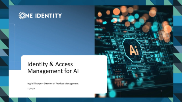 Govern AI agents the right way with Identity Manager by One Identity